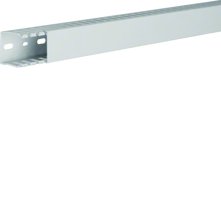 Goulotte de câblage sans halogène en PPO beha-set h6mm x p37mm noryl gris clair