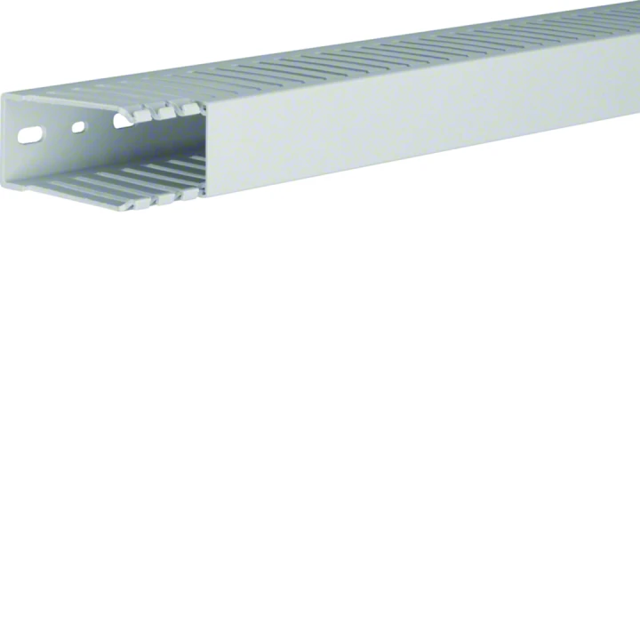 Goulotte de câblage sans halogène en PPO beha-set h73mm x p36mm noryl gris clair