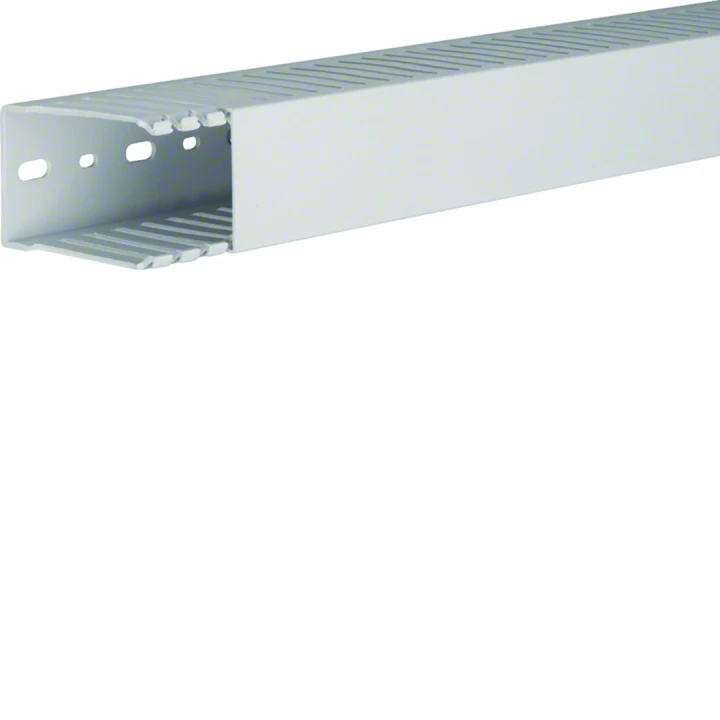 Goulotte de câblage sans halogène en PPO beha-set h73mm x p49mm noryl gris clair