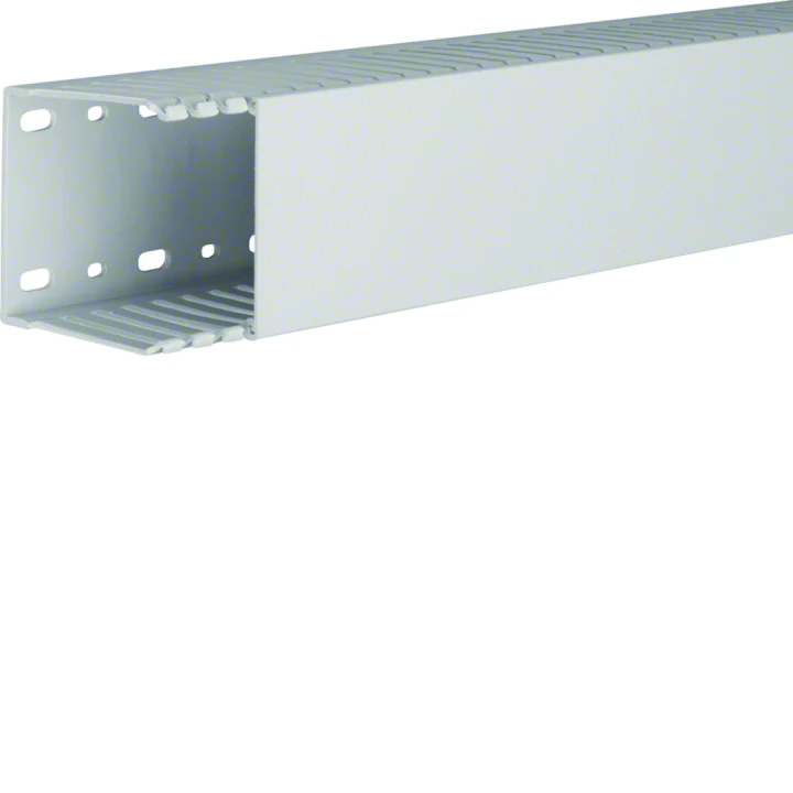 Goulotte de câblage sans halogène en PPO beha-set h73mm x p74mm noryl gris clair