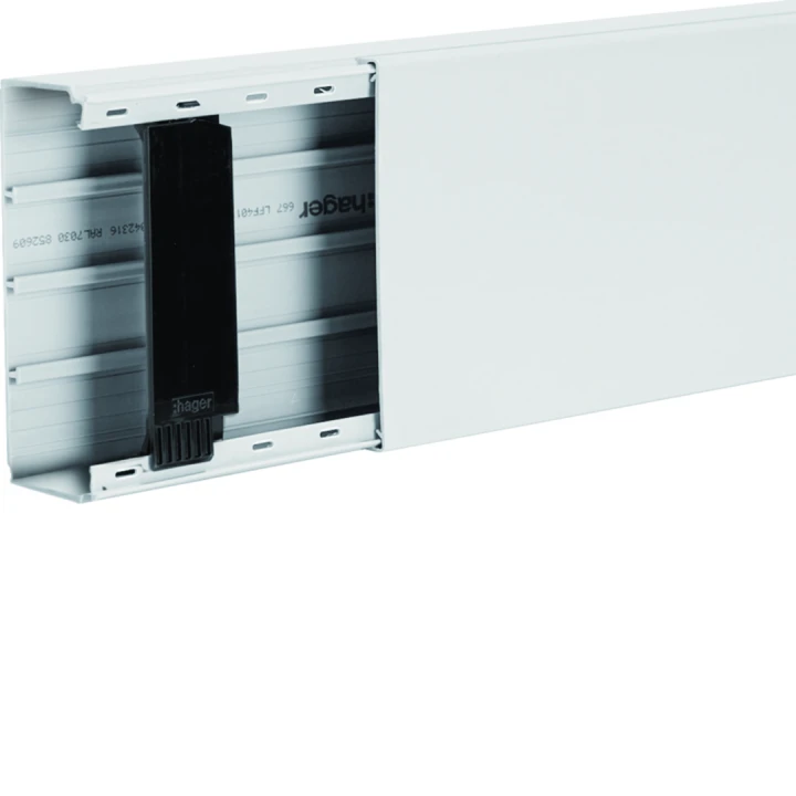 Goulotte de distribution cloisonnable lifea LFF 40x110mm PVC Blanc