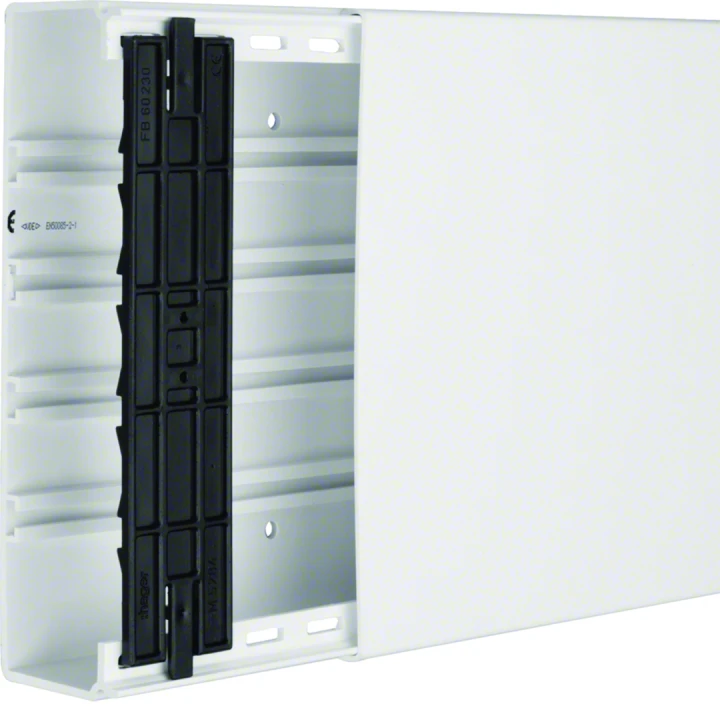 Goulotte de distribution lifea 60x230mm 1 compartiment PVC Blanc