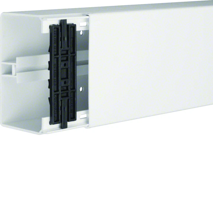 Goulotte de distribution lifea 80x130mm 1 compartiment PVC Blanc