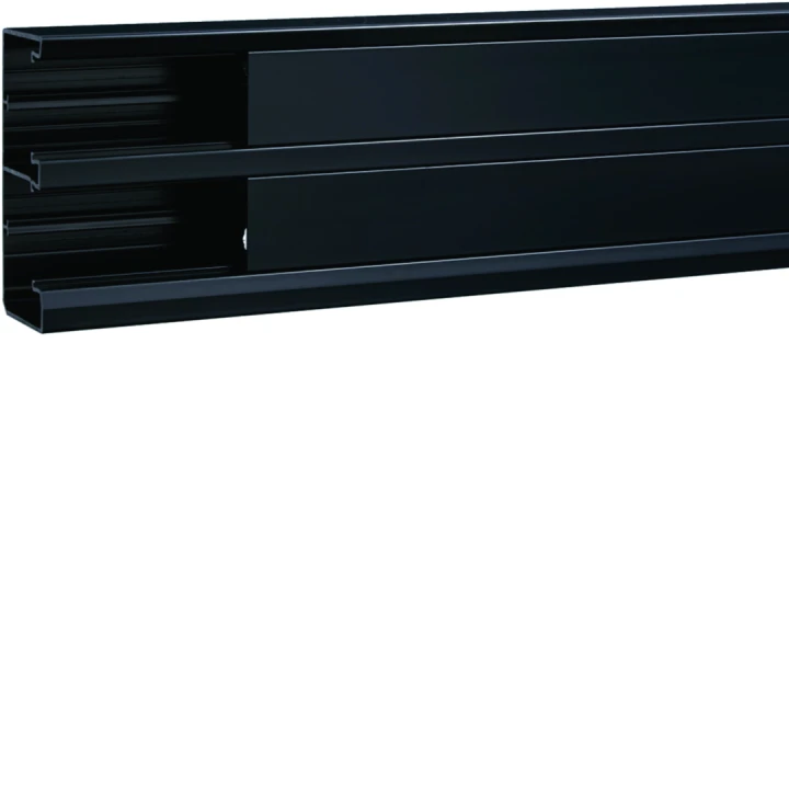 Goulotte d'installation GBD 50x130mm 2 compartiments PVC noir