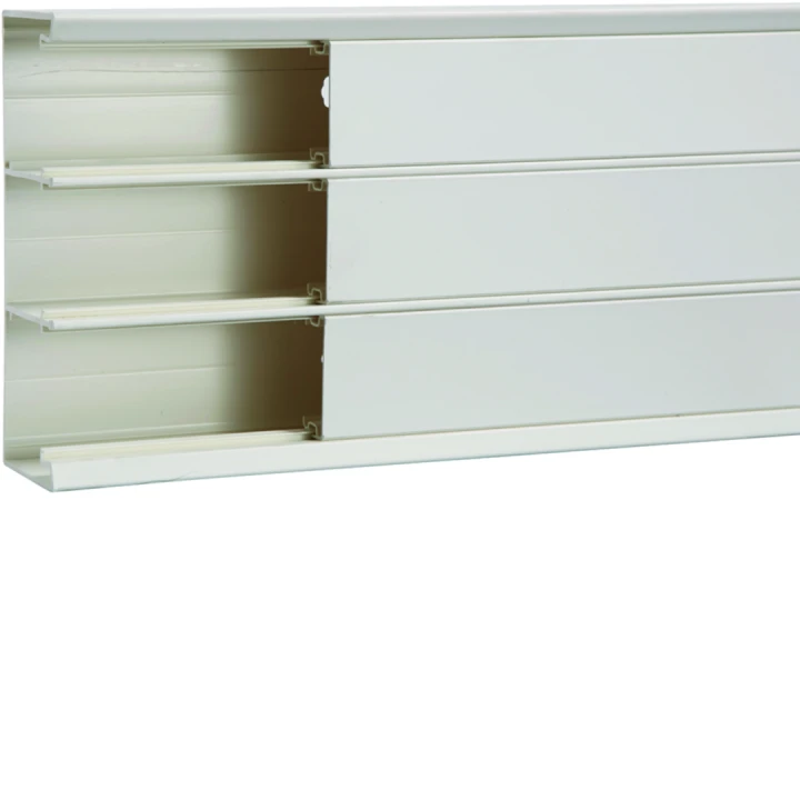 Goulotte d'installation GBD 50x160mm 3 compartiments PVC blanc