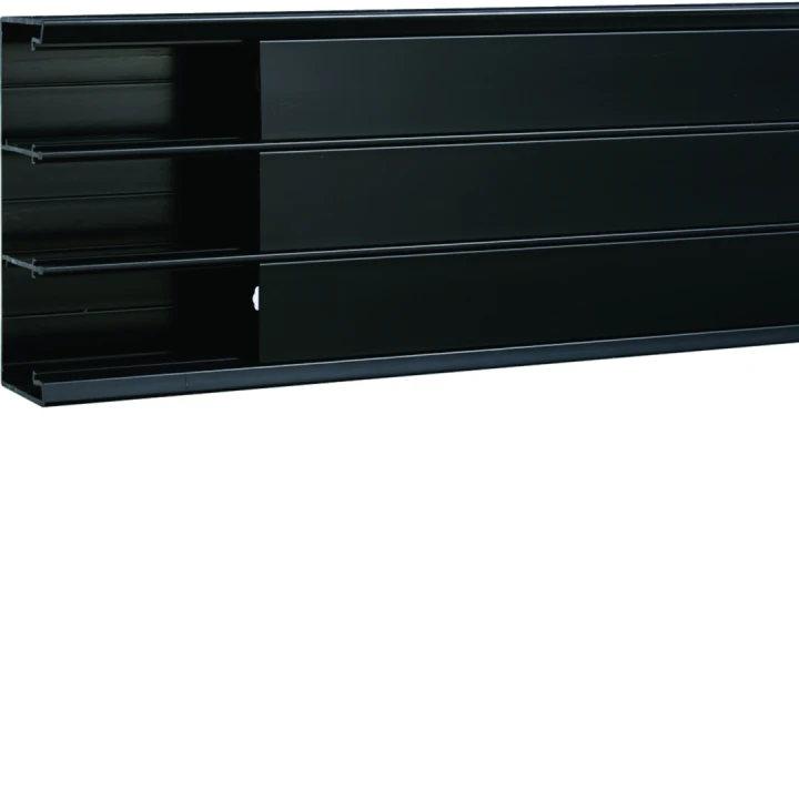 Goulotte d'installation GBD 50x160mm 3 compartiments PVC noir