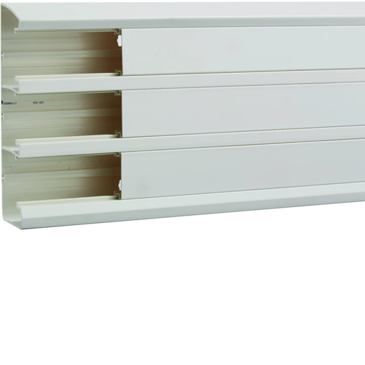 Goulotte d'installation GBD 50x190mm 3 compartiments PVC blanc