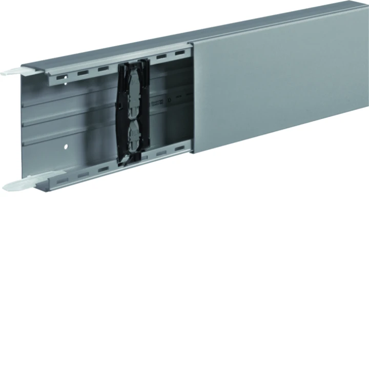 Goulotte Liféa 60X150 RAL 7030 avec éclis. et 2 agrf./mètre