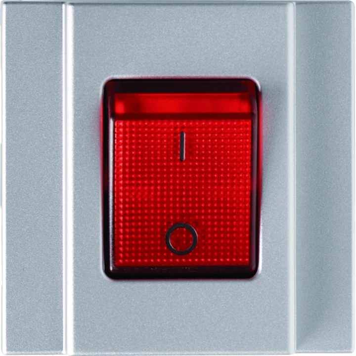 Interrupteur 16AX pour multi-prises gallery 2P+T titane