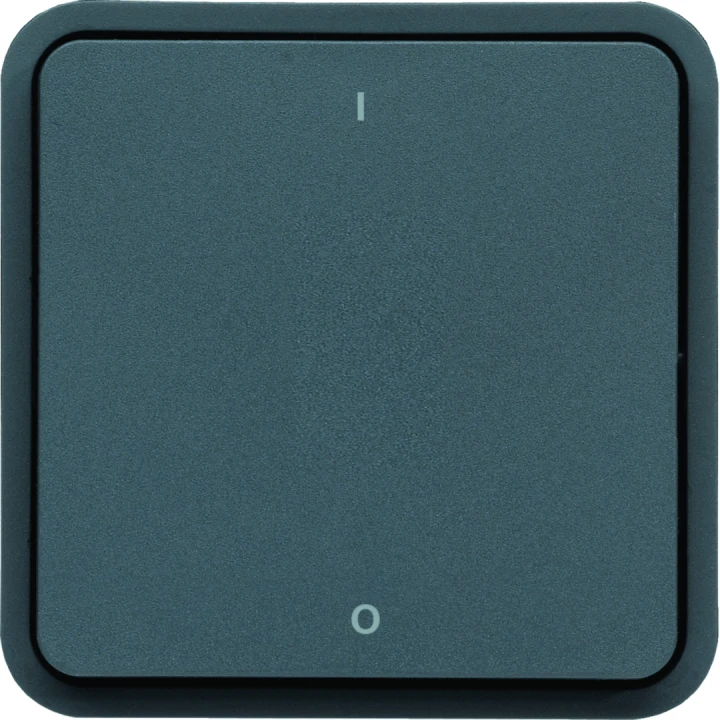 Interrupteur bipolaire Cubyko étanche IP55 associable gris