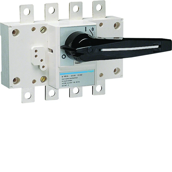 Interrupteur coupure apparente 4P In160A Ue380 - 415Vac Poignée rotative longue