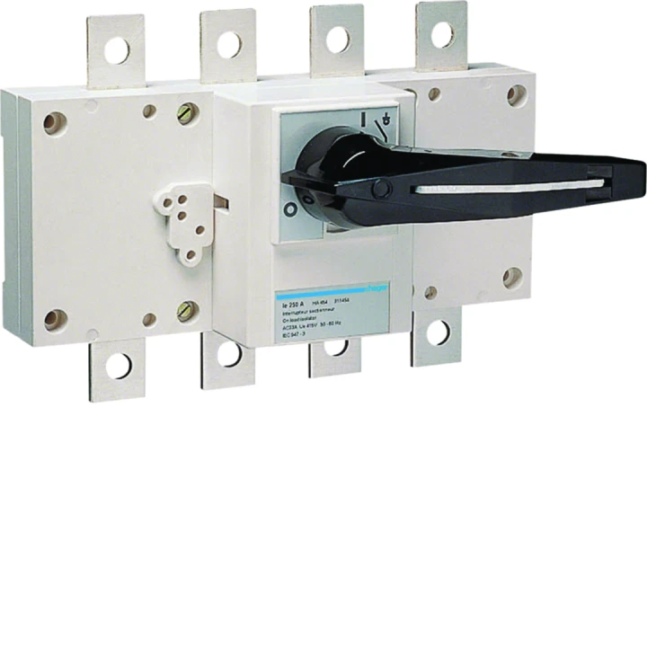 Interrupteur coupure apparente 4P In250A Ue380 - 415Vac Poignée rotative longue