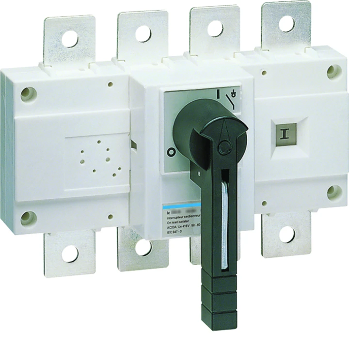 Interrupteur coupure apparente 4P In400A Ue380 - 415Vac Poignée rotative longue
