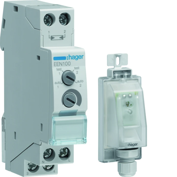 Interrupteur crépusculaire modulaire 1 voie avec cellule saillie