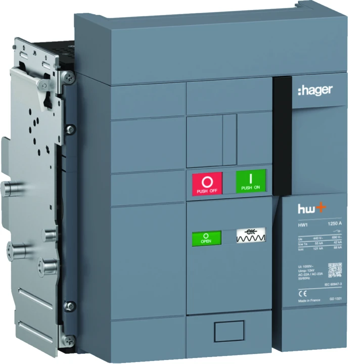 Interrupteur Ouvert HW1 1250A 3P Débrochable sans chassis
