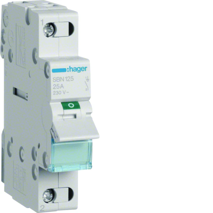 Interrupteur sectionneur 25A 1P 1 module
