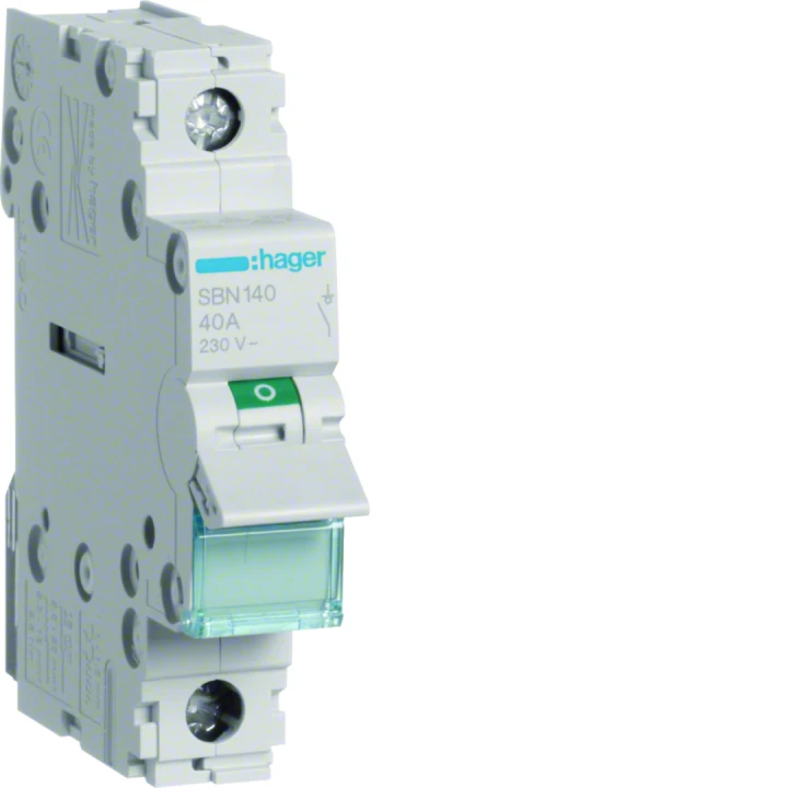 Interrupteur sectionneur 40A 1P 1 module