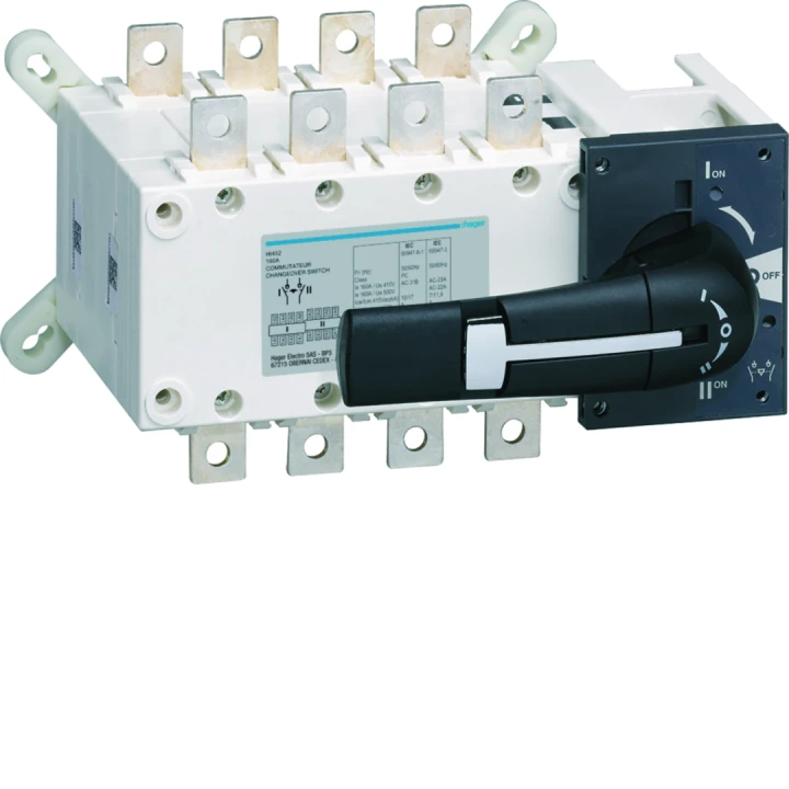 Inverseur de source 4P In160A UeAT_UeVac Poignée rotative longue