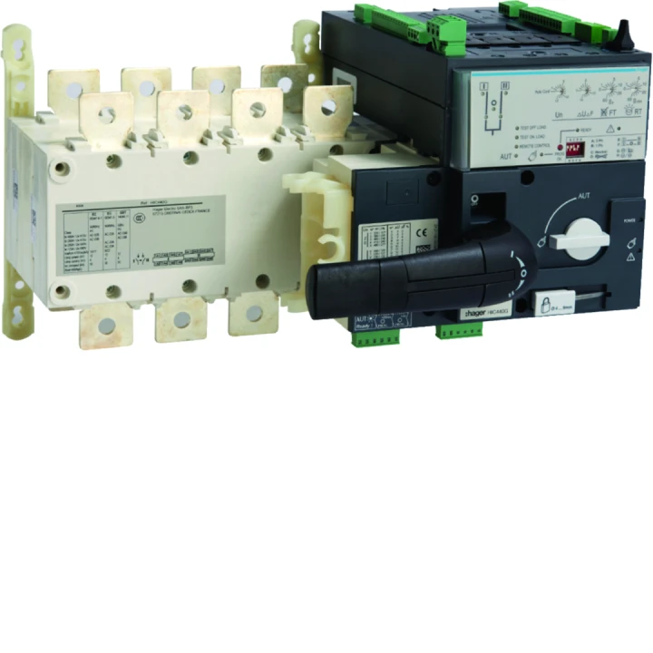 Inverseur de source 4P In400A Ue380 - 415Vac commande motorisée automatique