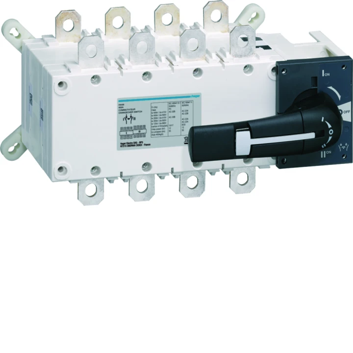 Inverseur de source 4P In400A UeAT_UeVac Poignée rotative longue