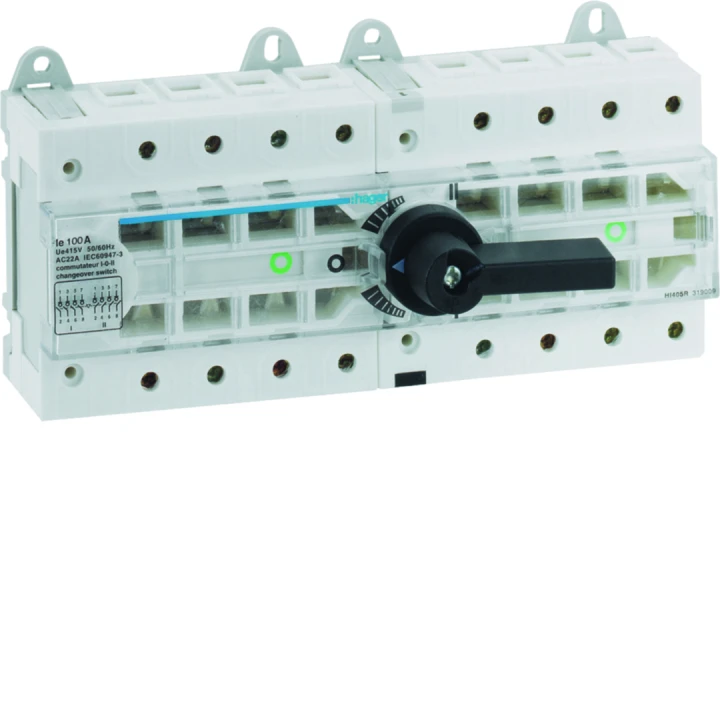Inverseur de source modulaire 4P In100A Ue380 - 690Vac Poignée rotative courte