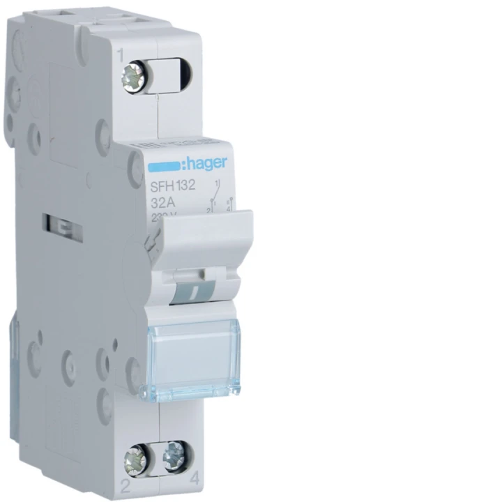 Inverseur sans point zéro commun amont 32A 1P 230 - 230VAC 1 module