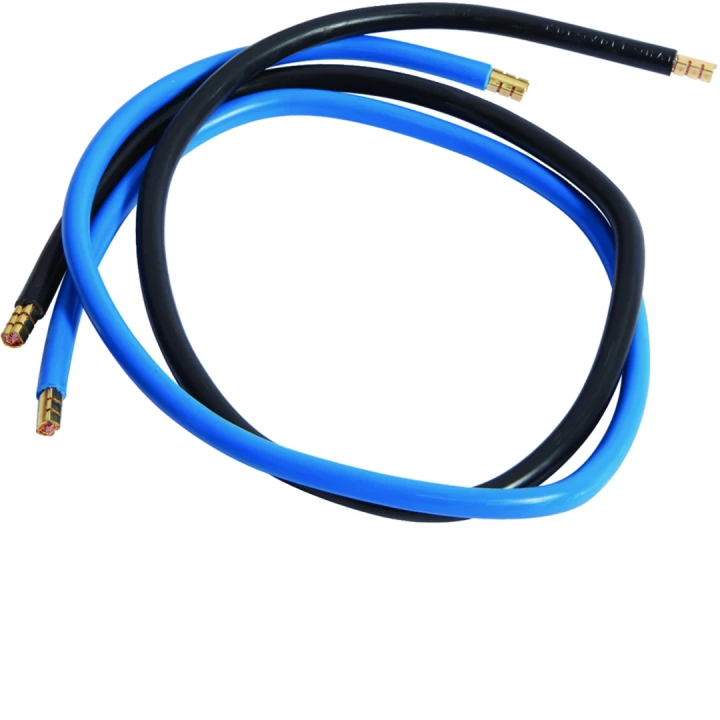 Jeu 2 conducteurs 16 mm² bleu + noir longueur 650mm