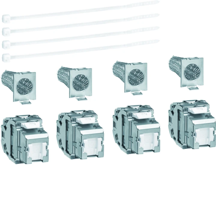Jeu de 4 connecteurs RJ45 cat.6 pour grade 2TV