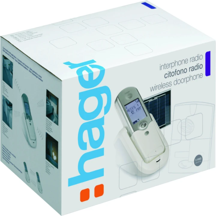 Kit interphone solaire 1 log. (combiné+base secteur+badge+platine+coffret tech.)