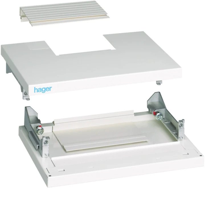 Kit tête et base IP40 IK08 pour coffret quadro4 260x370mm RAL9010 Blanc pur