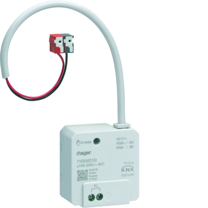 micromodule KNX filaire 1 sortie 10A ON/OFF, Easy/ETS, fonction KNX Secure