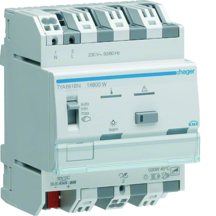 Module KNX 1 sortie variation éclairage 600W / voie, EASY / ETS