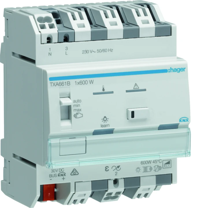 Module KNX 1 sortie variation éclairage 600W / voie, EASY / ETS