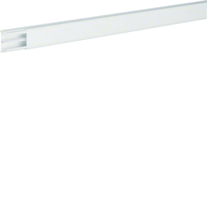 Moulure Ateha 12x20mm 2 compartiments, Blanc