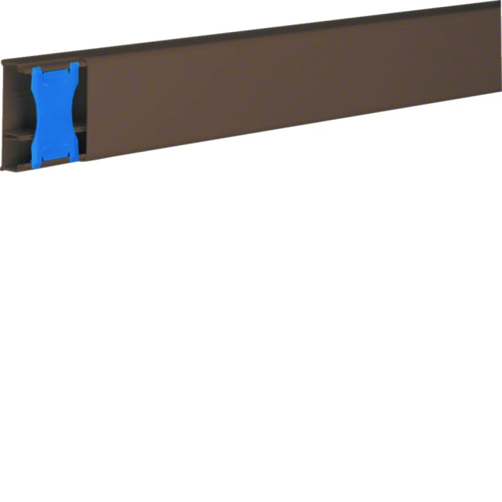 Moulure Ateha 20x50mm 2 compartiments, Marron