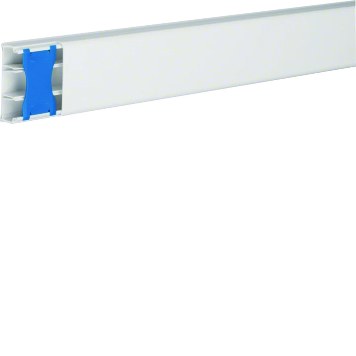 Moulure Ateha 20x50mm 3 compartiments, Blanc