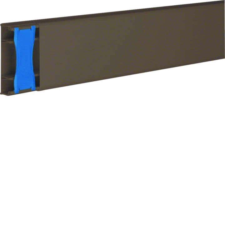 Moulure Ateha 20x75mm 3 compatiments, Marron