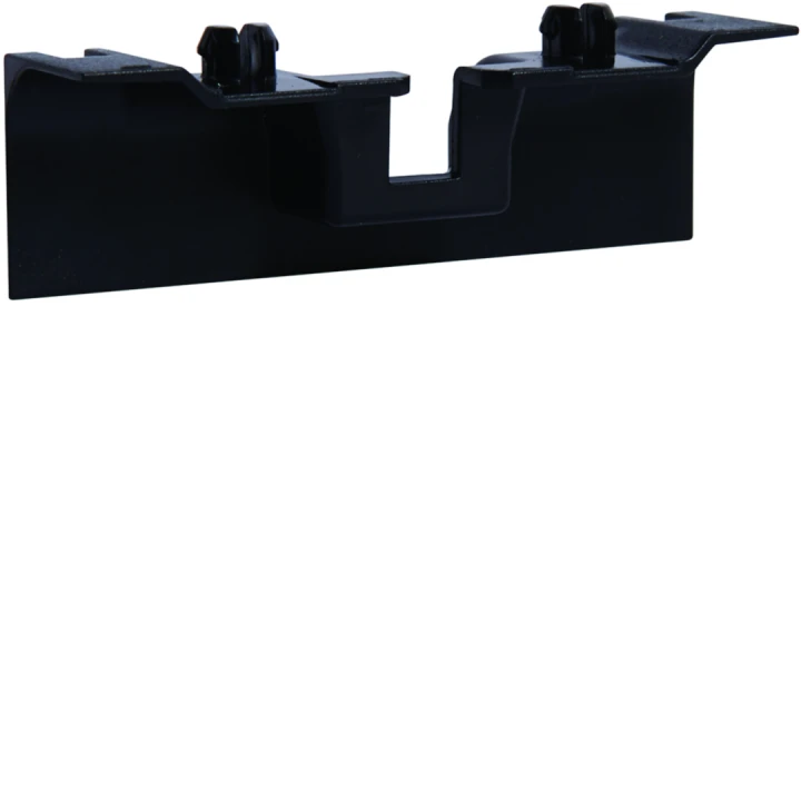 Pièce de recouvrement de support d'appareillage pour plinthe SL20055 noir