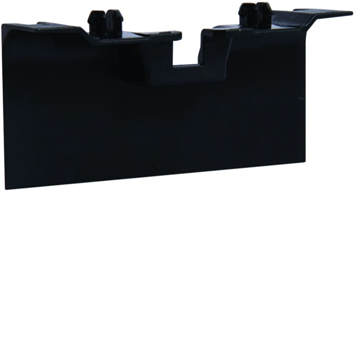 Pièce de recouvrement de support d'appareillage pour plinthe SL20080 noir