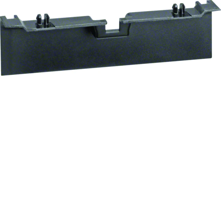 Pièce de recouvrement pour support double pour plinthe SL 20x80mm Graphite Noir