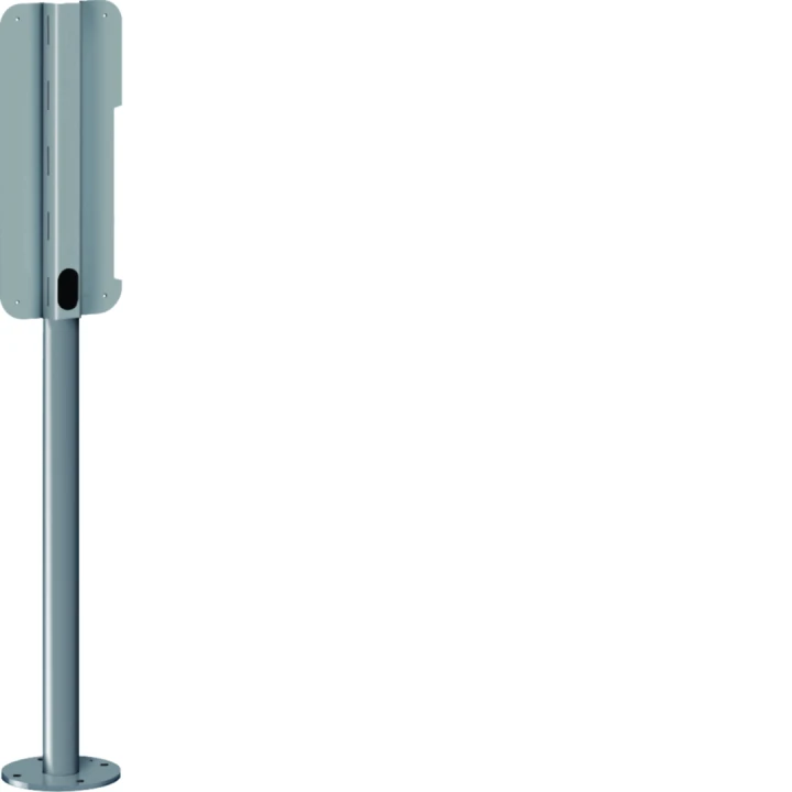 Pied tubulaire pour 1 borne de recharge référence XEV1K, XEV1R RAL7021