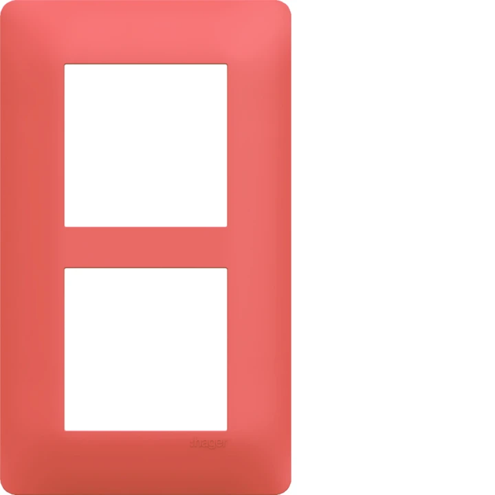 Plaque de finition Essensya 2 postes Coral entraxe 57 mm