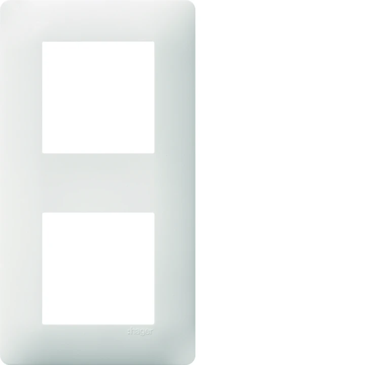 Plaque de finition Essensya 2 postes Pure entraxe 71 mm