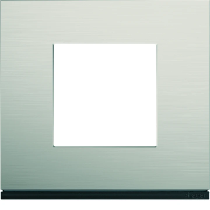 Plaque de finition Gallery 1 poste Aluminium antique
