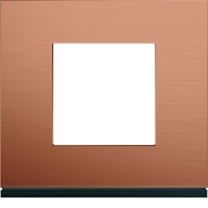 Plaque de finition Gallery 1 poste Copper alu
