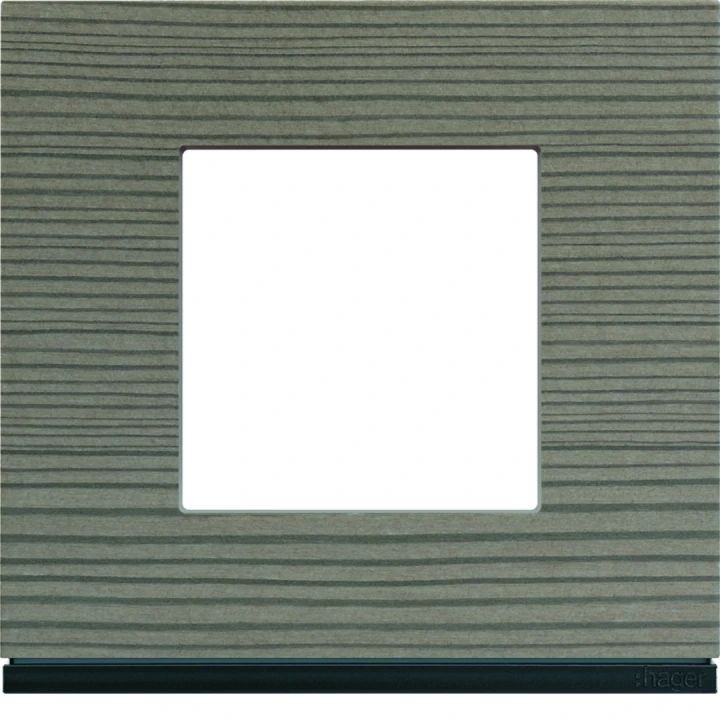 Plaque de finition Gallery 1 poste Grey wood