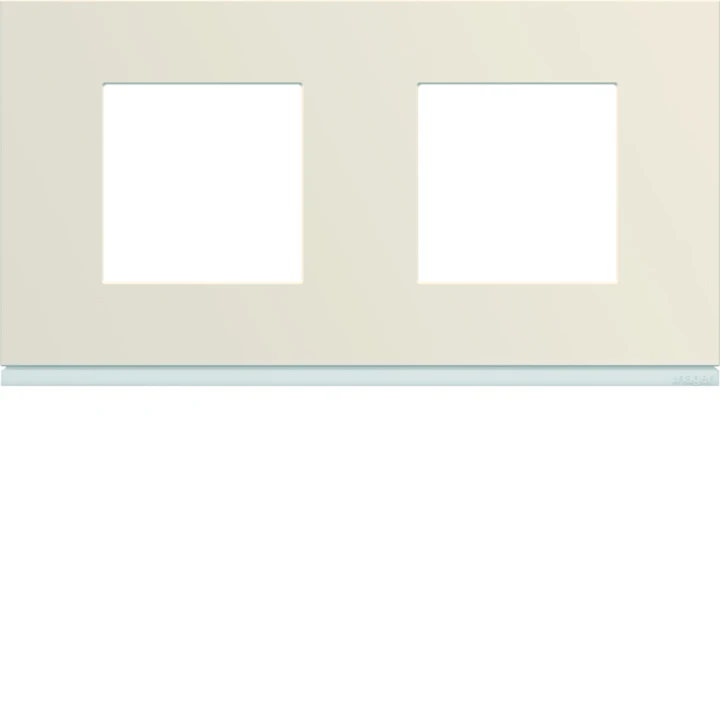 Plaque de finition Gallery 2 poste Dune entraxe 71 mm