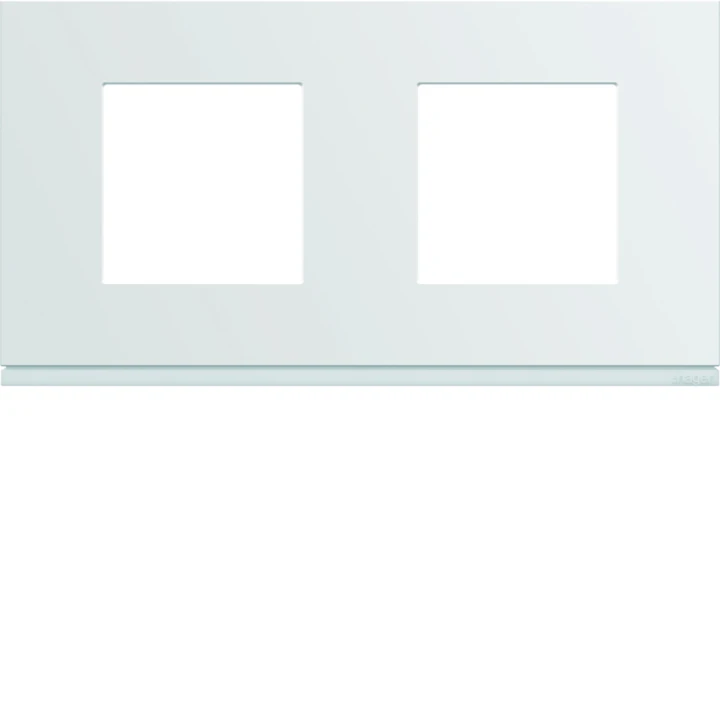 Plaque de finition Gallery 2 postes Pure entraxe 71 mm