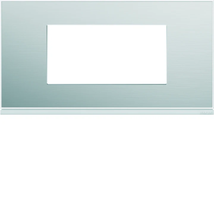 Plaque de finition Gallery 4 modules Aluminium entraxe 71 mm