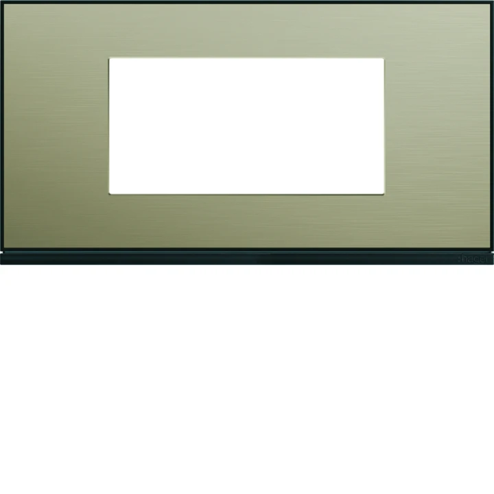 Plaque de finition Gallery 4 modules Bronze entraxe 71 mm